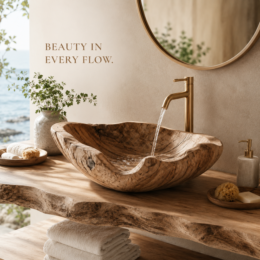 Nolan Warm Stone Vessel Sink - Design 015 - product image 07