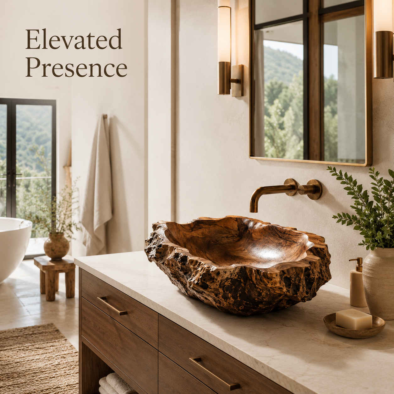 Arden Natural Stone Vessel Sink - Design 017 - product image 04