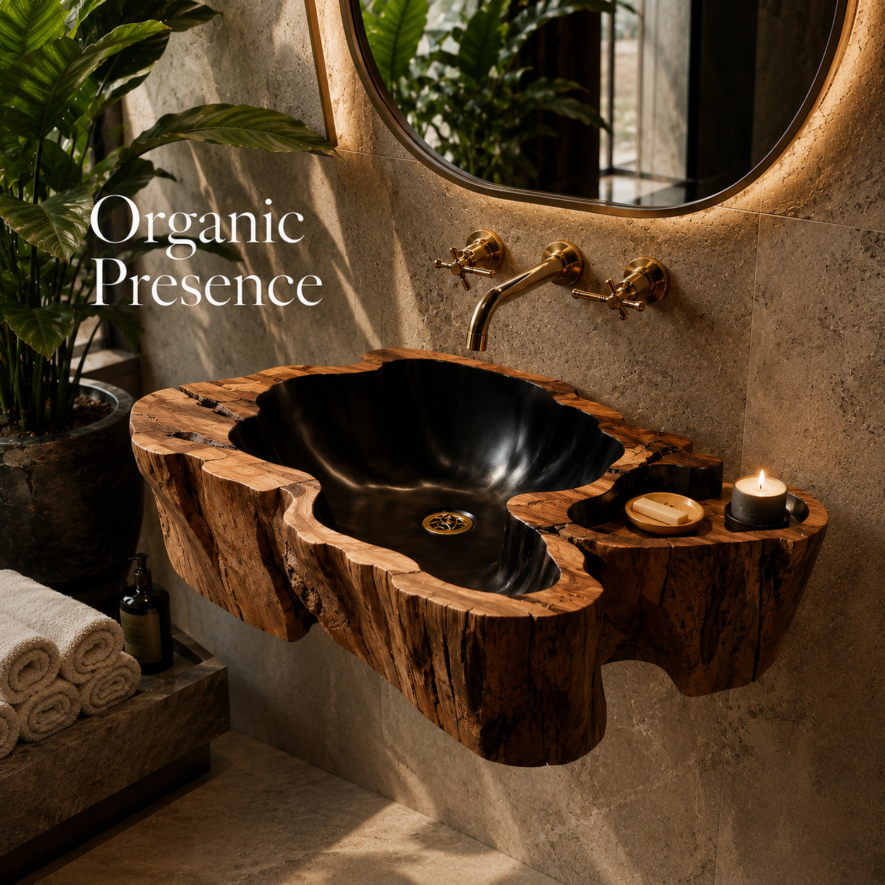Mira Sculptural Bathroom Vessel Sink - Design 018 - product image 02