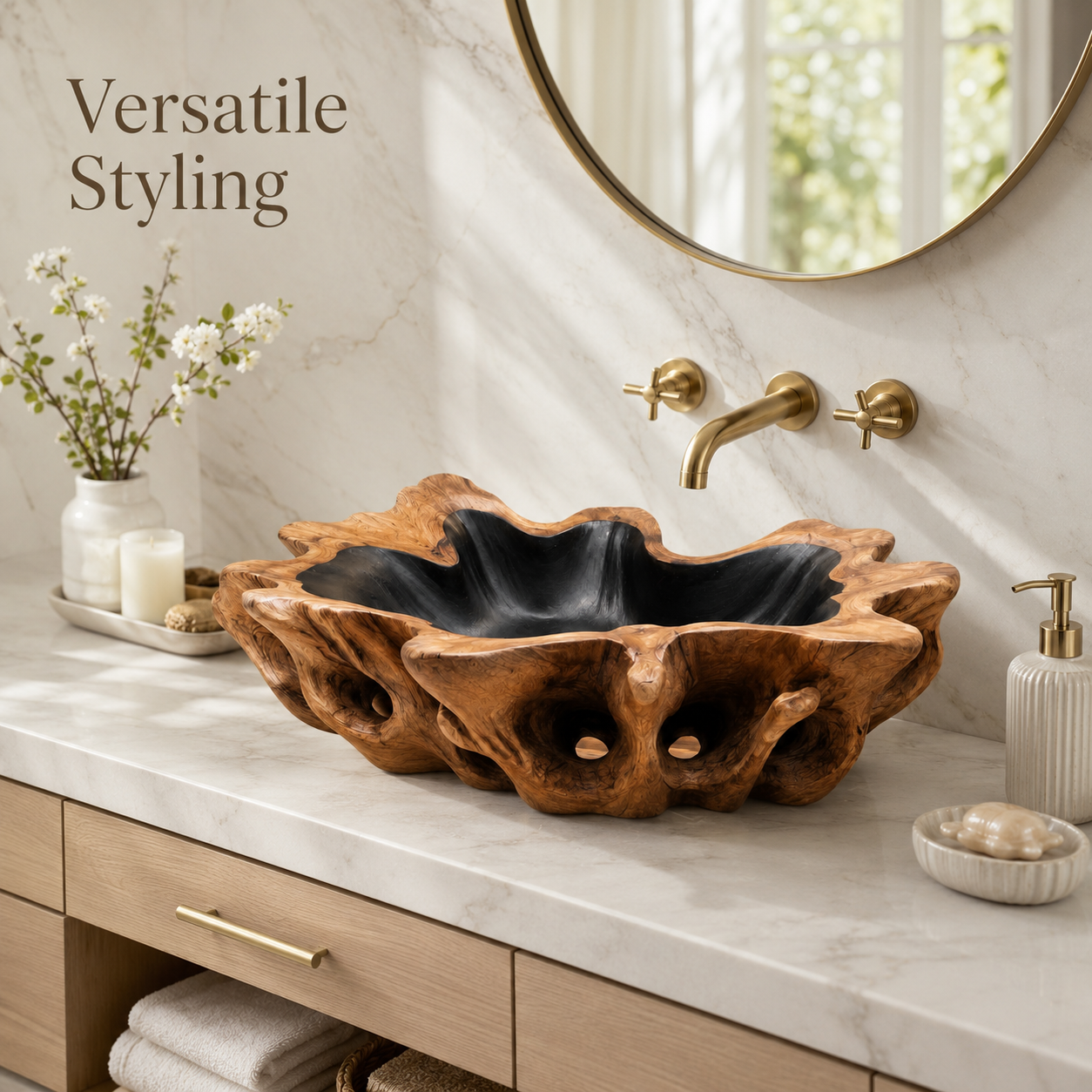Soren Stone Vanity Vessel Sink - Design 020 - product image 10