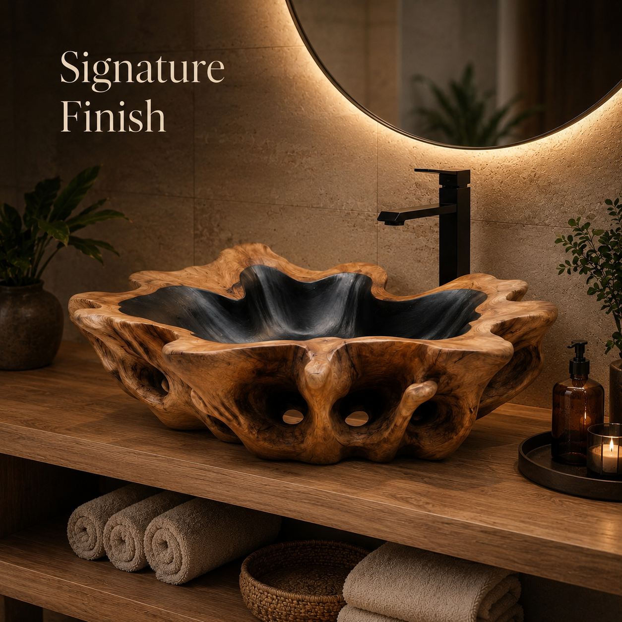 Soren Stone Vanity Vessel Sink - Design 020 - product image 11