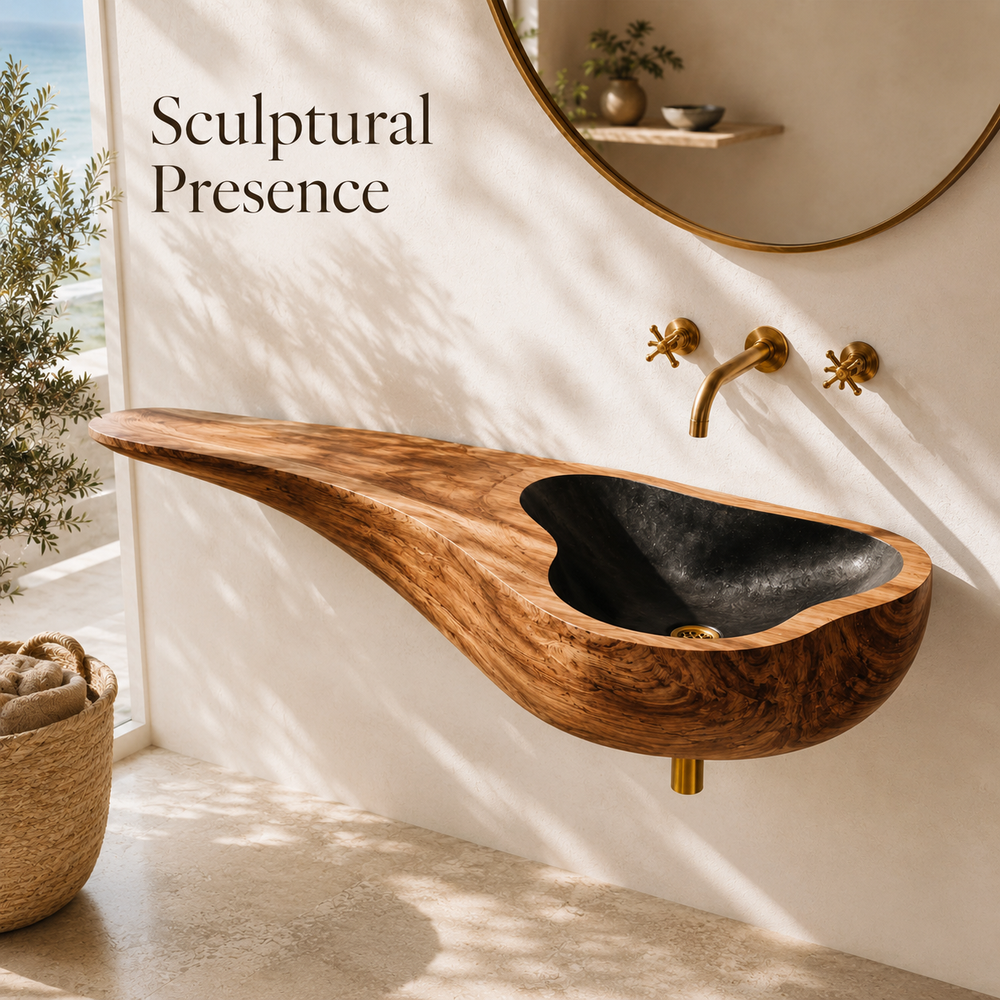 Elara Rounded Bathroom Sink - Design 021 - product image 02