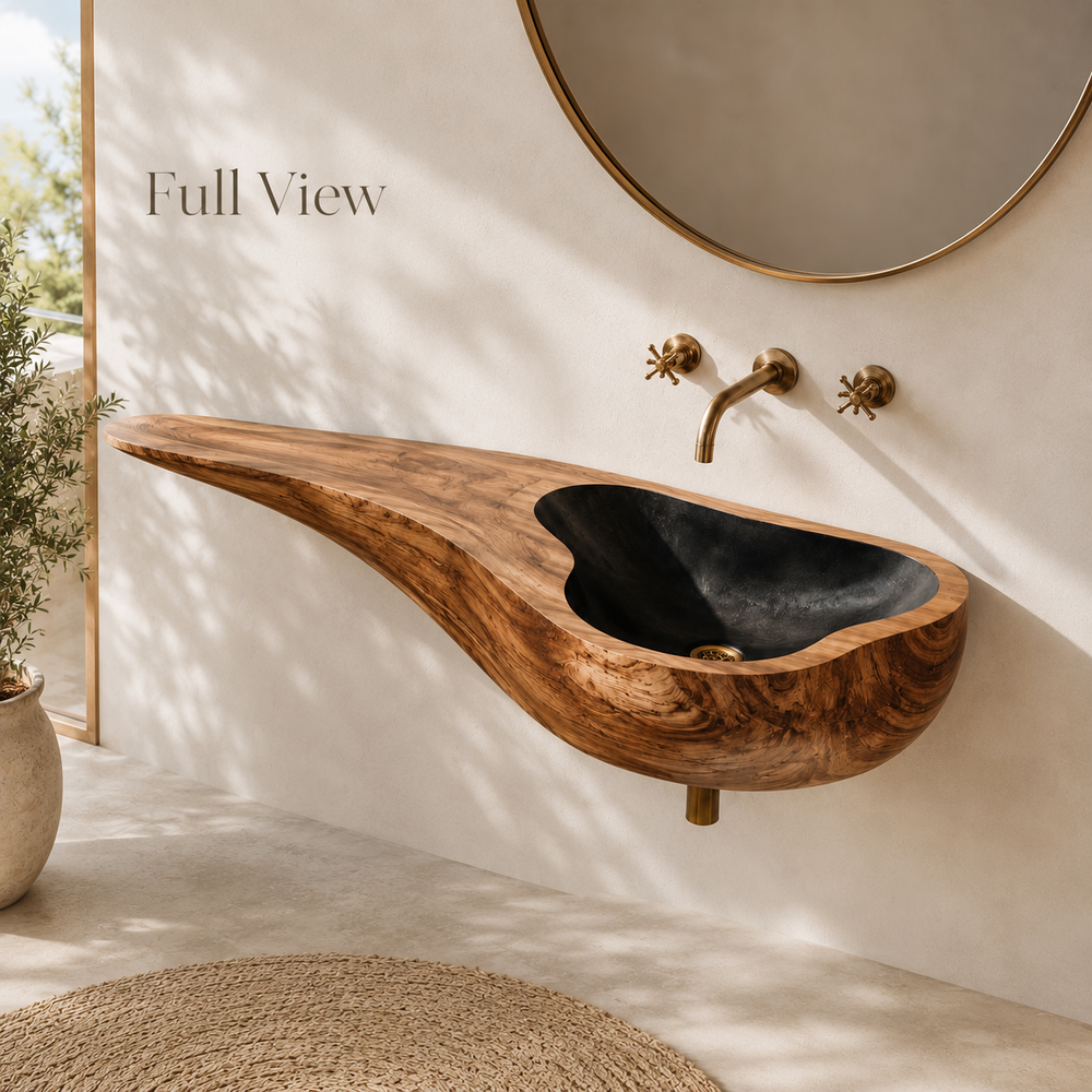 Elara Rounded Bathroom Sink - Design 021 - product image 03