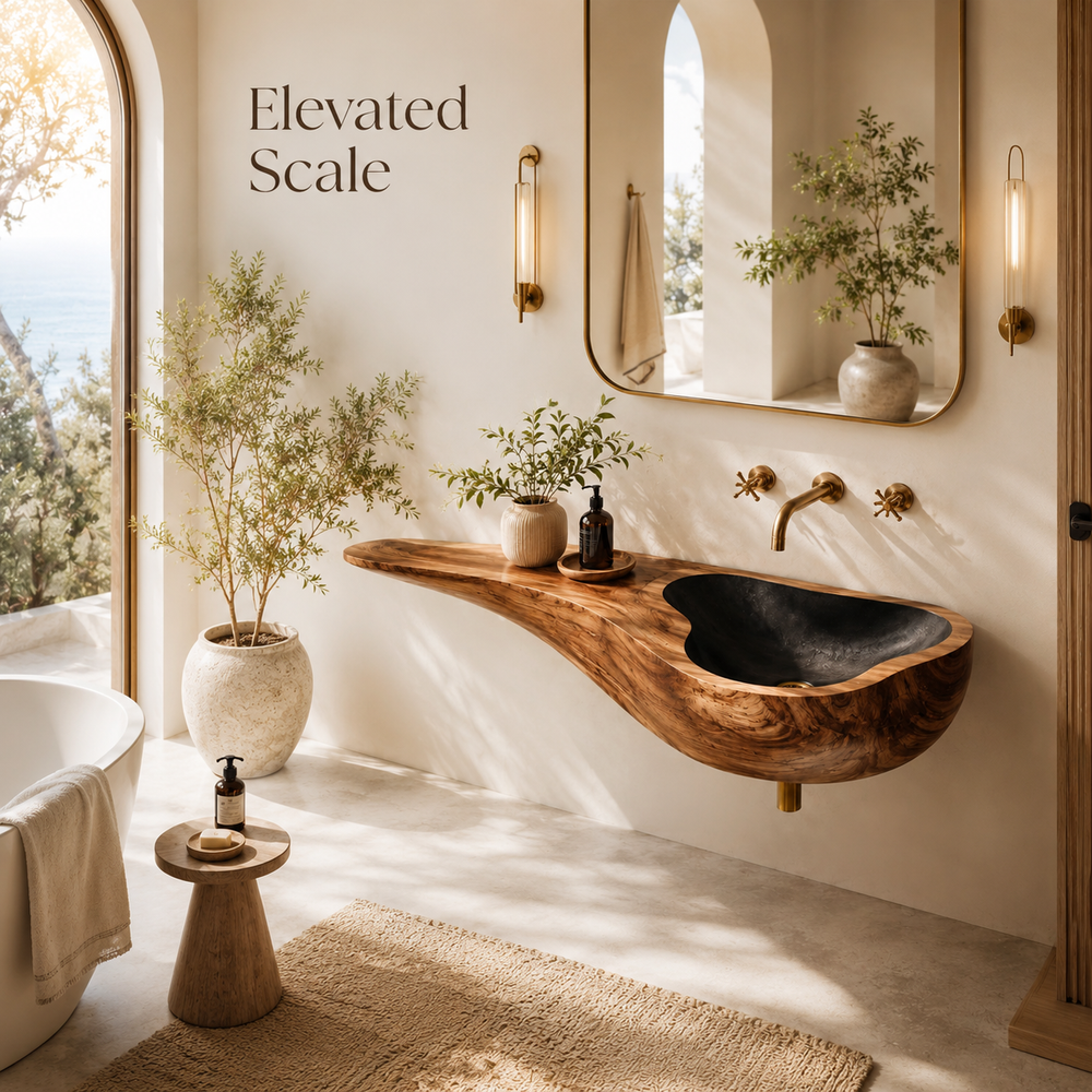 Elara Rounded Bathroom Sink - Design 021 - product image 04