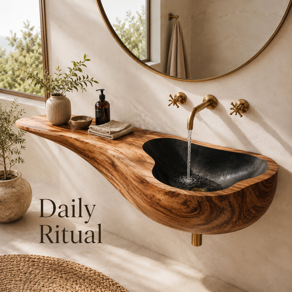 Elara Rounded Bathroom Sink - Design 021 - product image 07