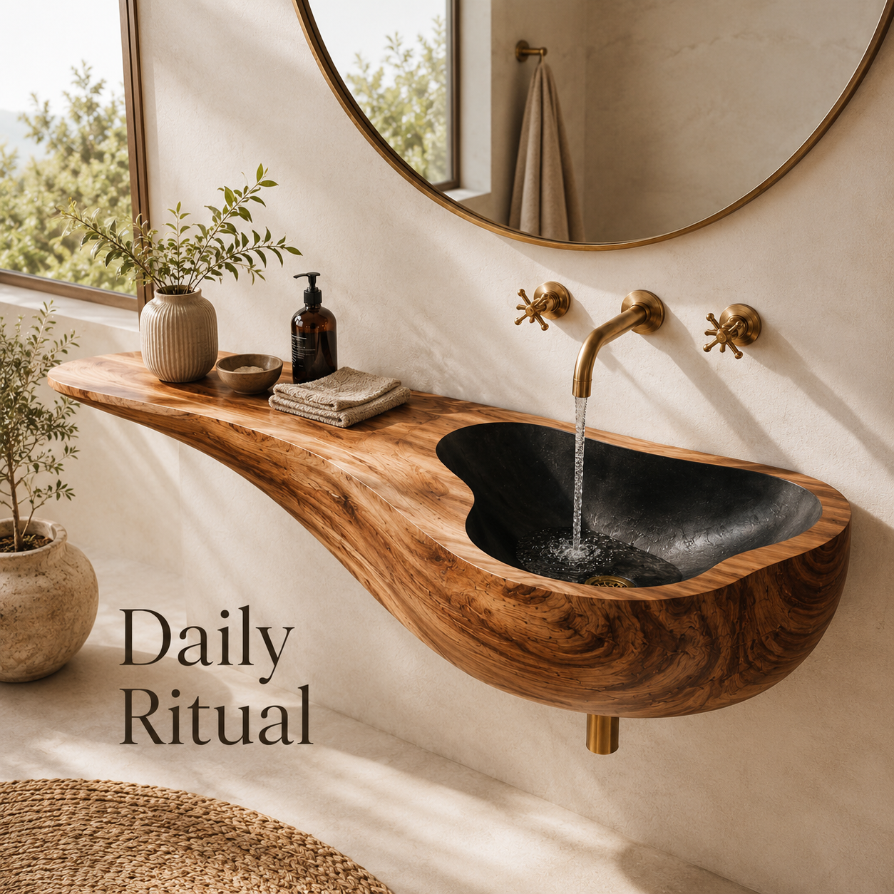 Elara Rounded Bathroom Sink - Design 021 - product image 07