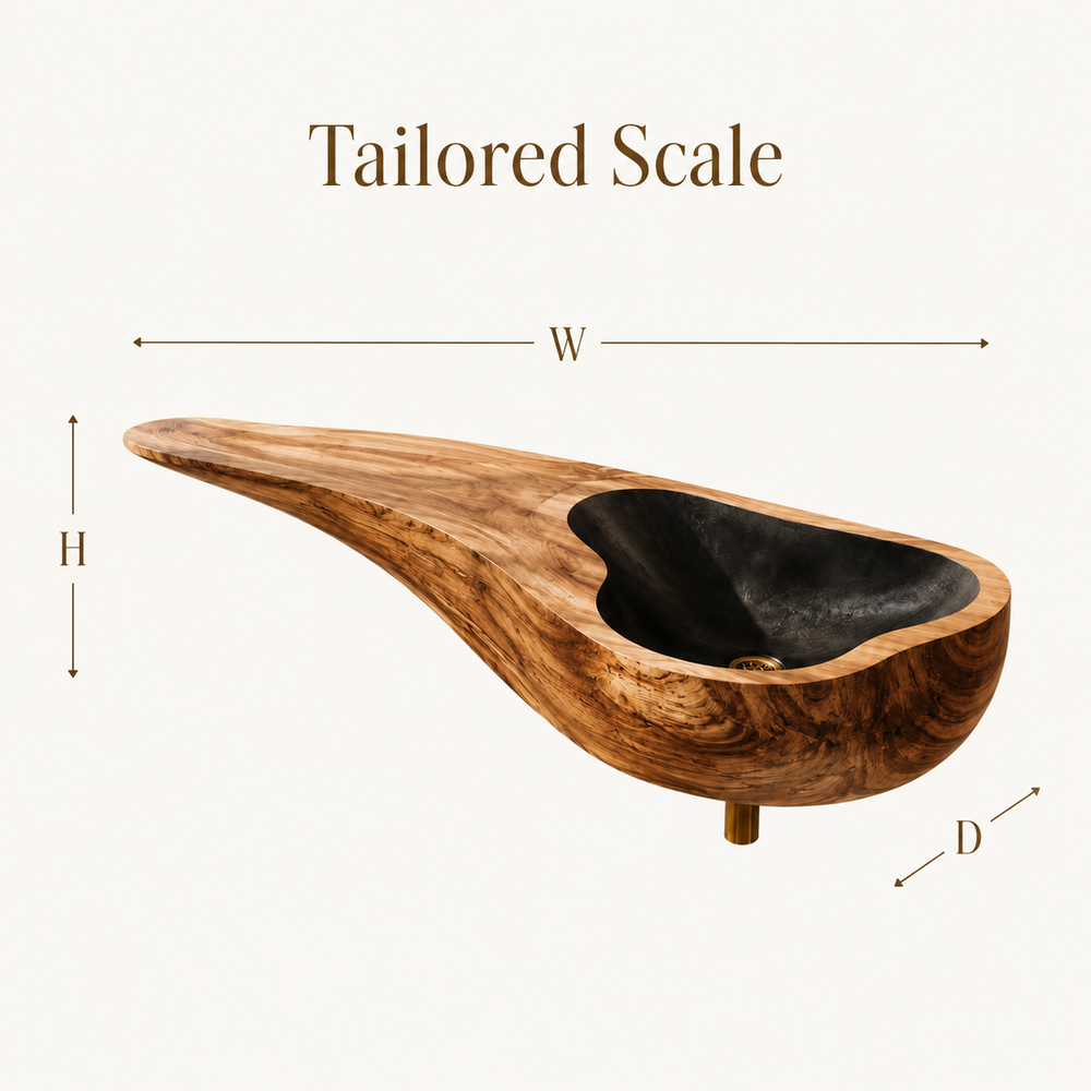Elara Rounded Bathroom Sink - Design 021 - product image 08
