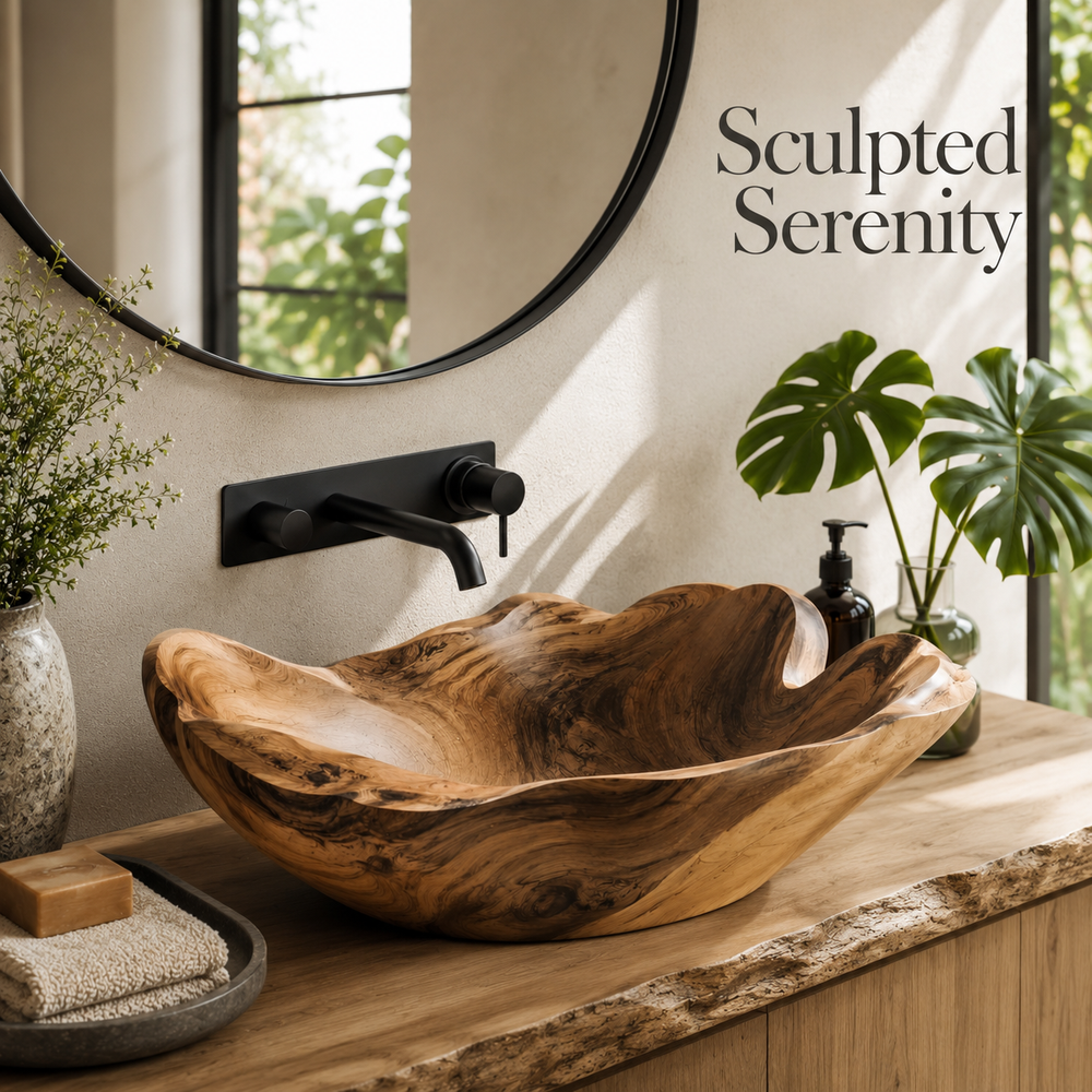 Nolan Warm Stone Vessel Sink - Design 023 - product image 02