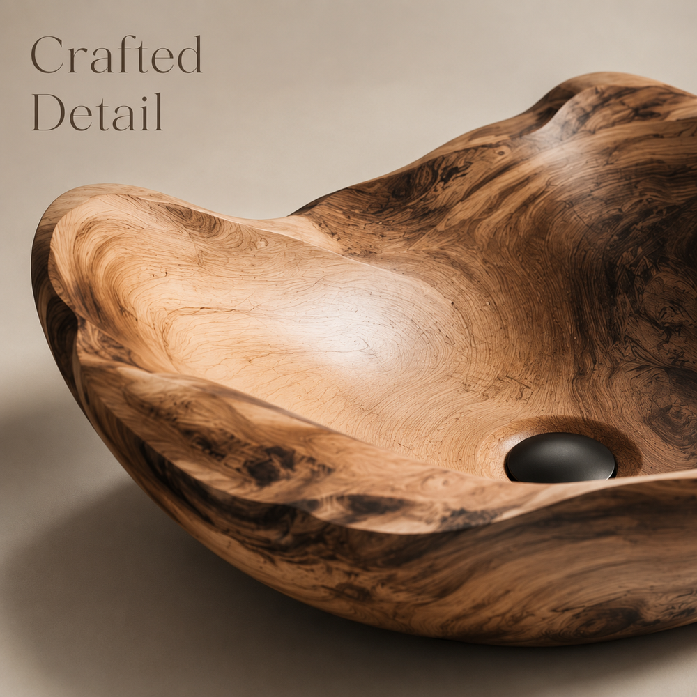 Nolan Warm Stone Vessel Sink - Design 023 - product image 06