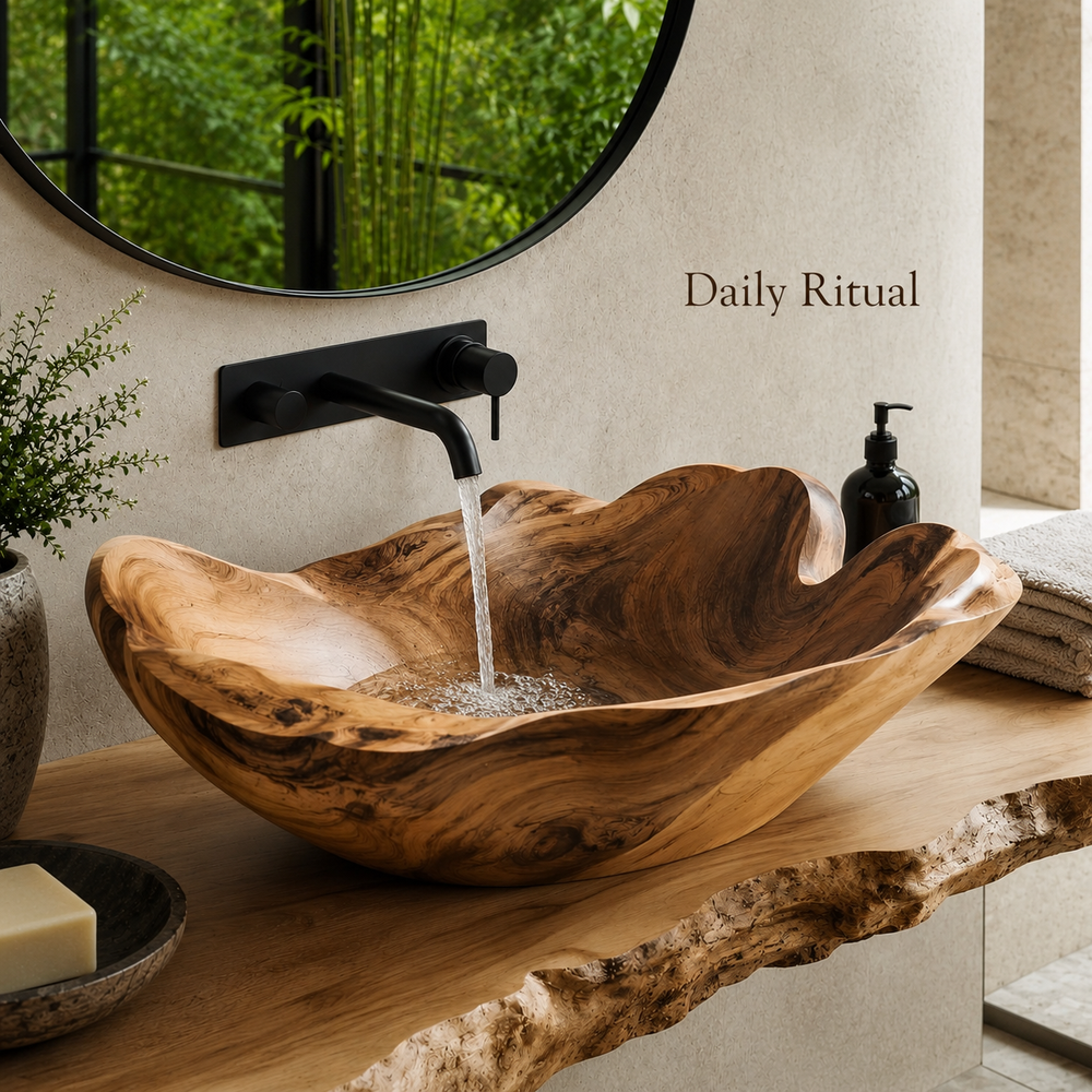Nolan Warm Stone Vessel Sink - Design 023 - product image 07