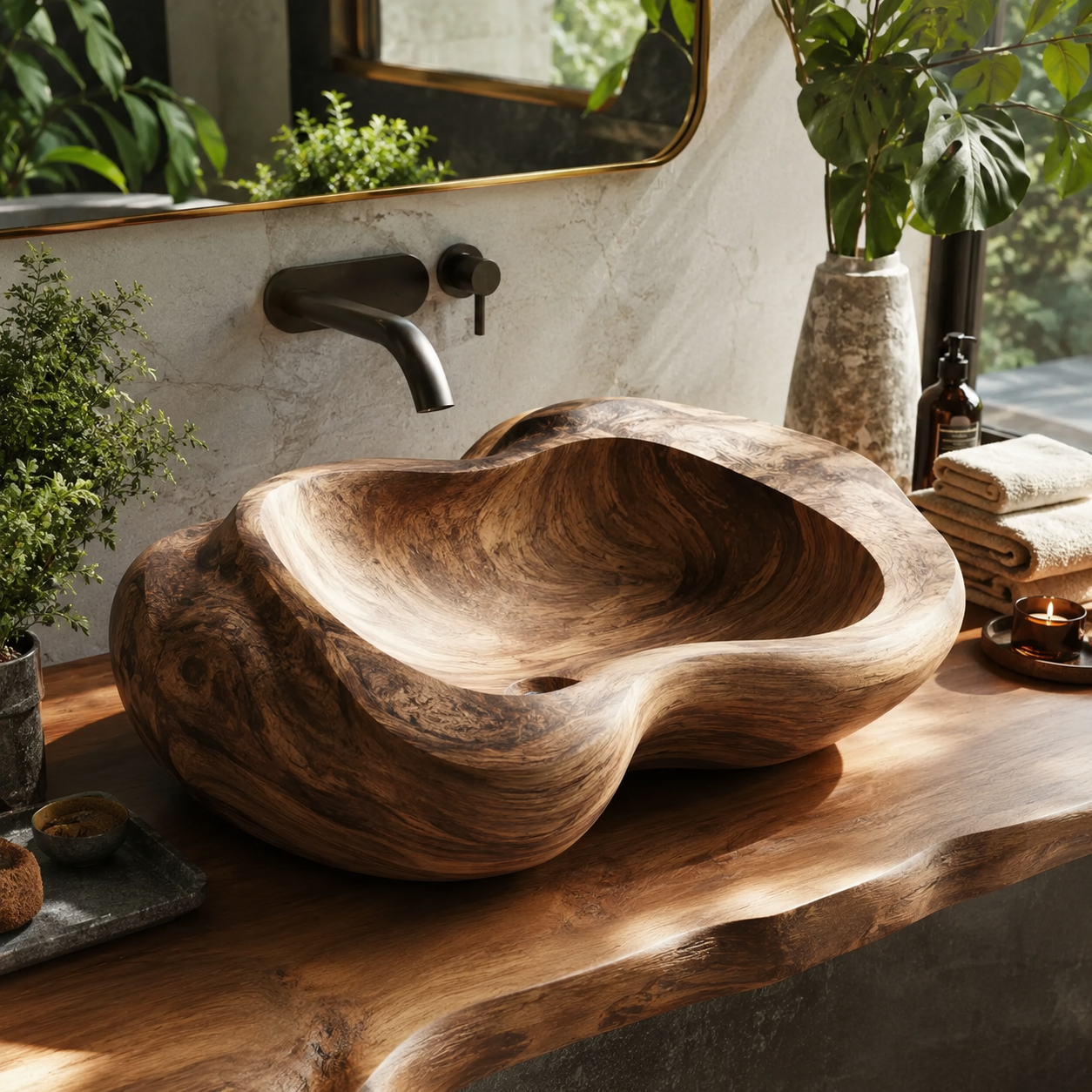 Liora Hand-Finished Vessel Sink - Design 024 - main view