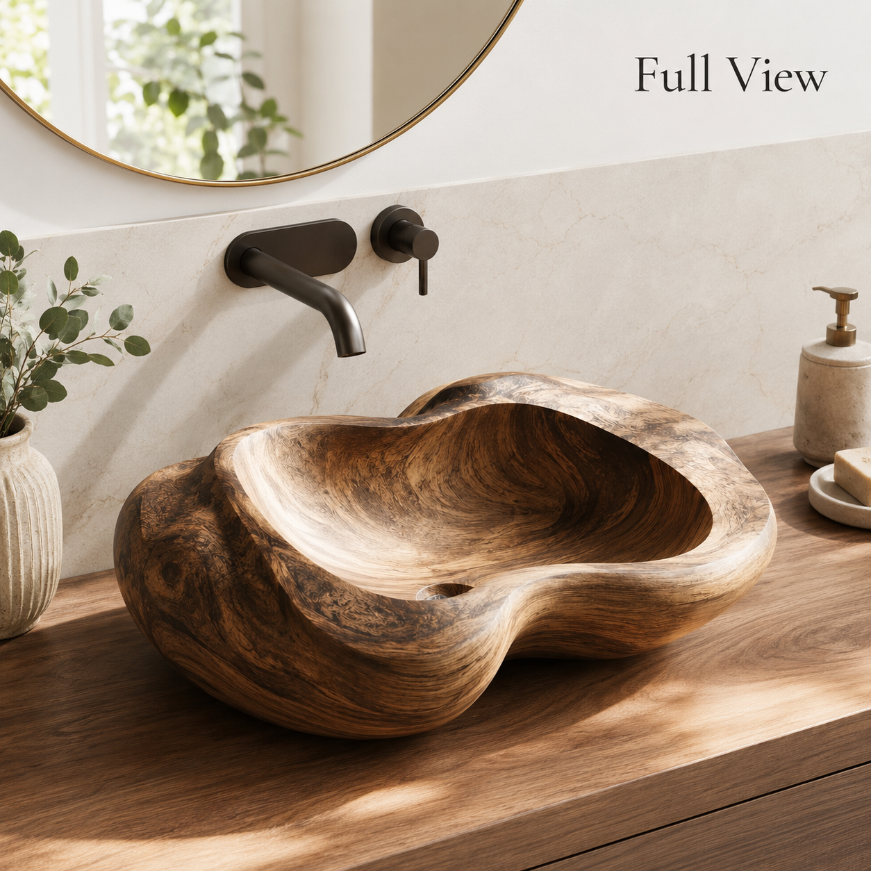 Liora Hand-Finished Vessel Sink - Design 024 - product image 03