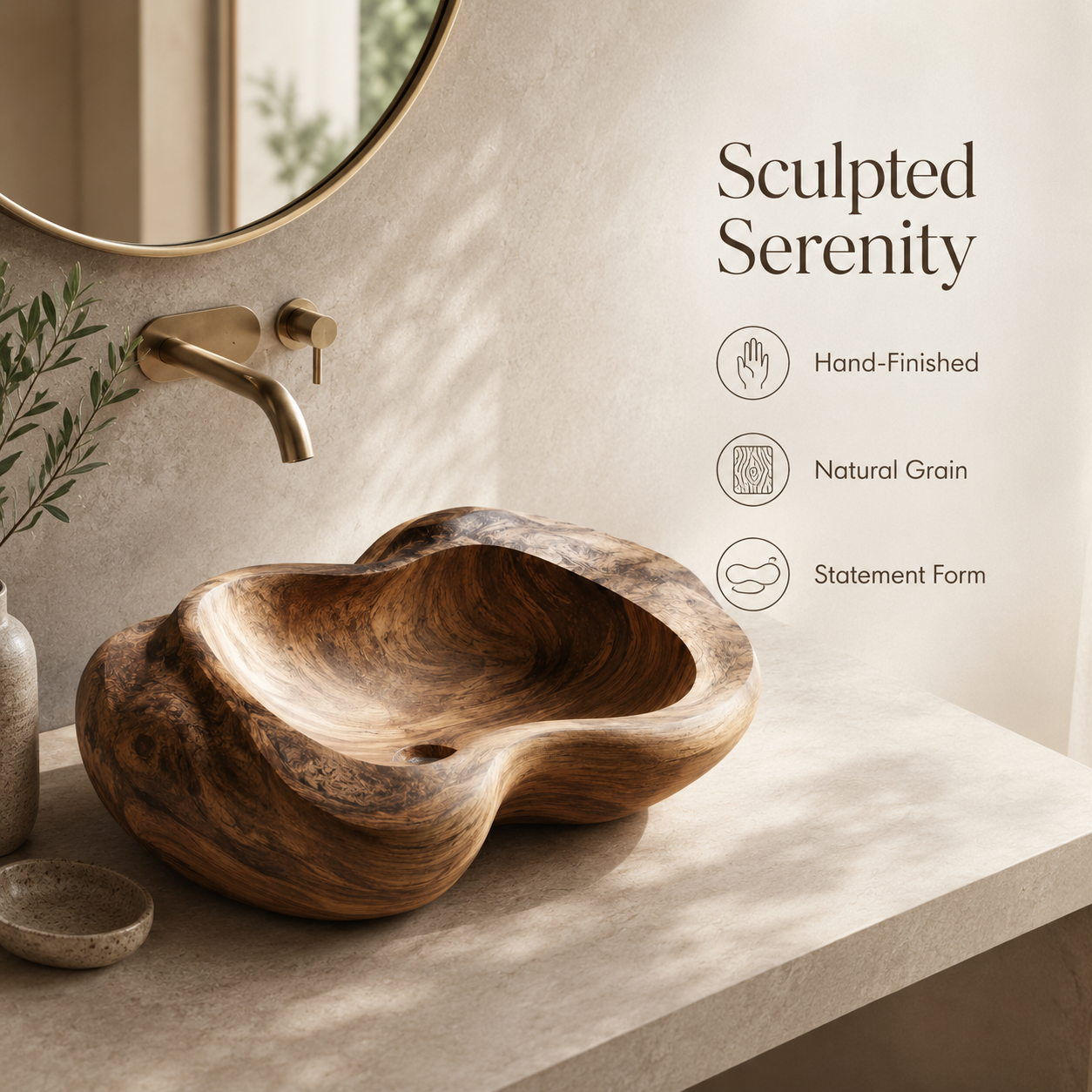Liora Hand-Finished Vessel Sink - Design 024 - product image 09