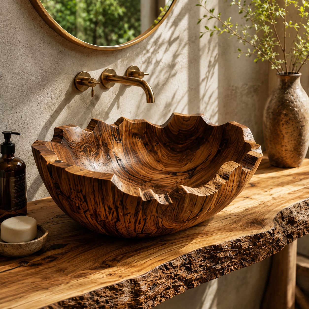 Arden Natural Stone Vessel Sink - Design 025 - main view