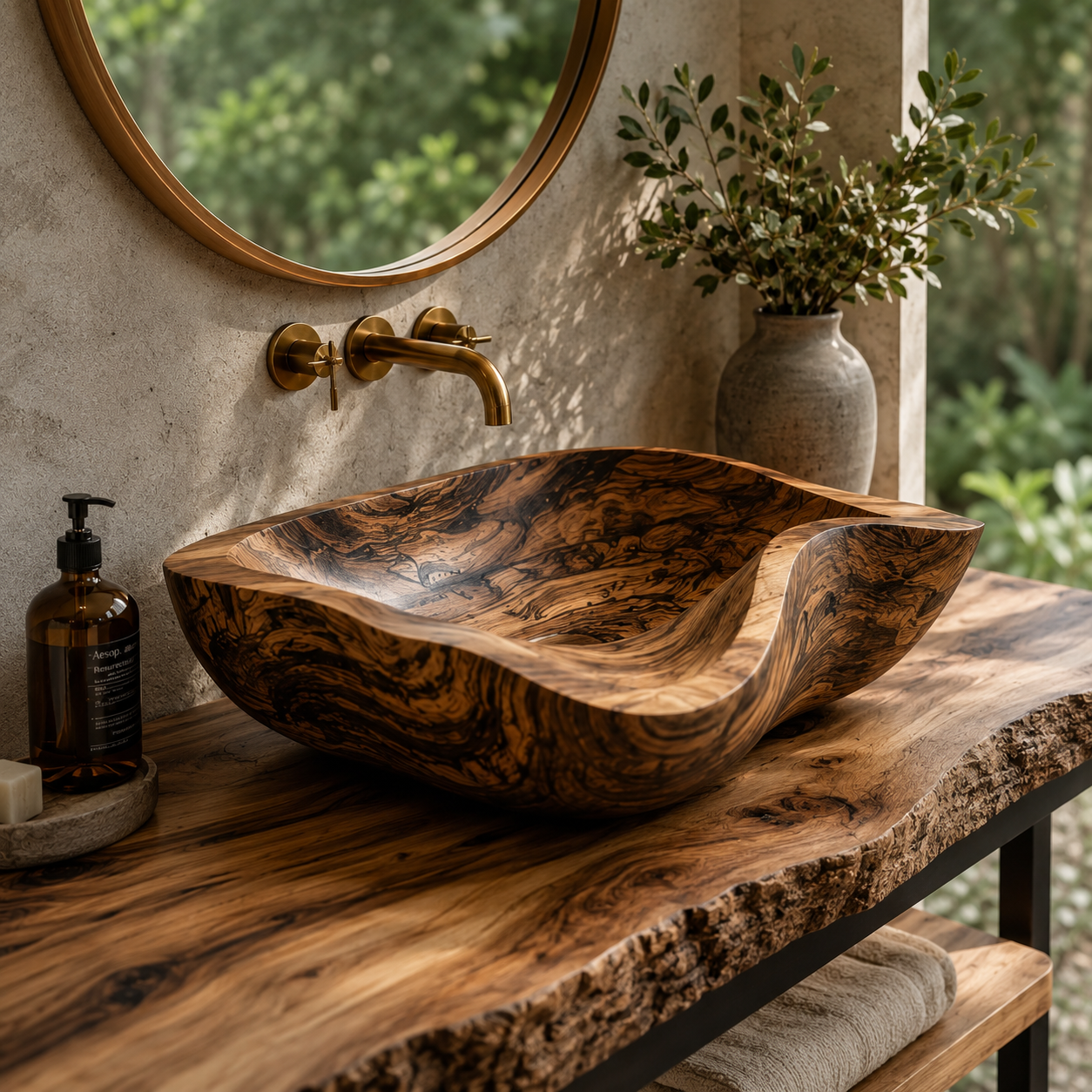 Mira Sculptural Bathroom Vessel Sink - Design 026 - main view