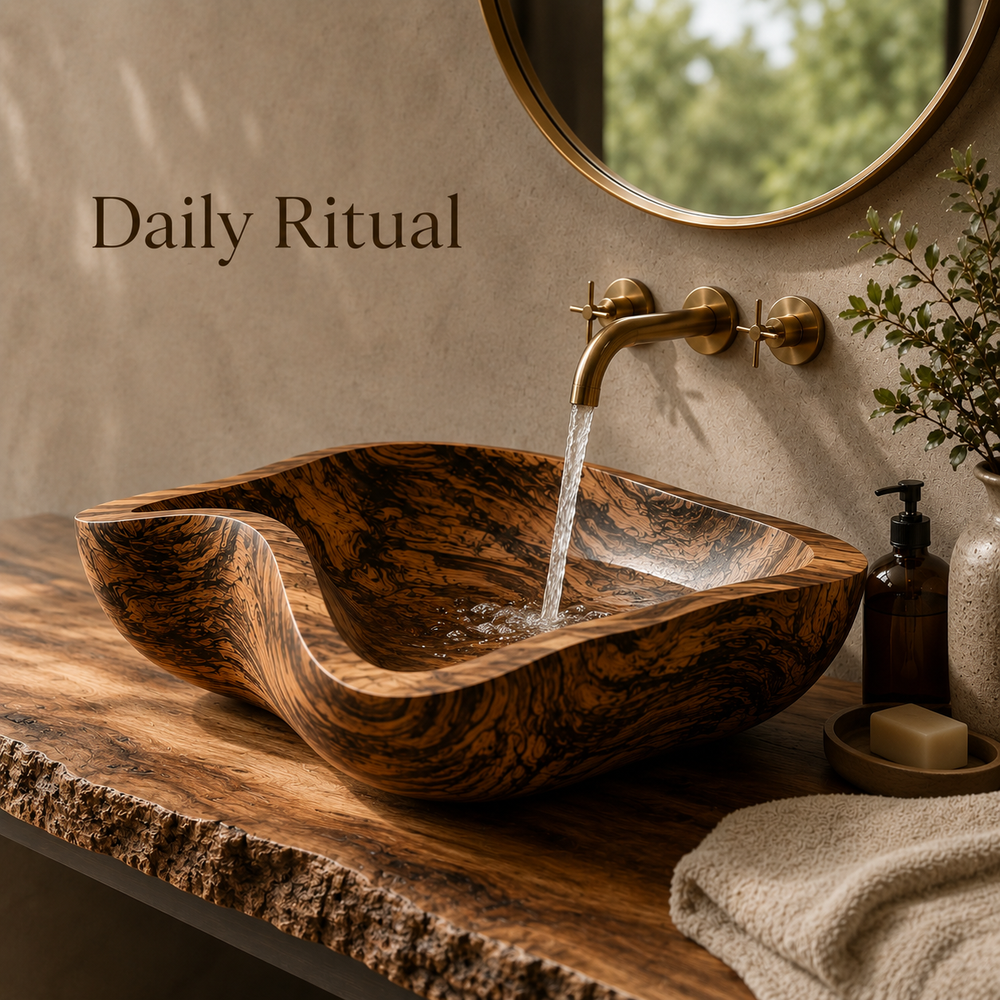 Mira Sculptural Bathroom Vessel Sink - Design 026 - product image 07