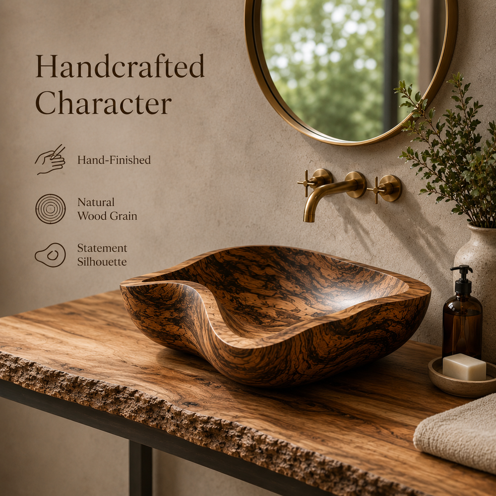 Mira Sculptural Bathroom Vessel Sink - Design 026 - product image 09