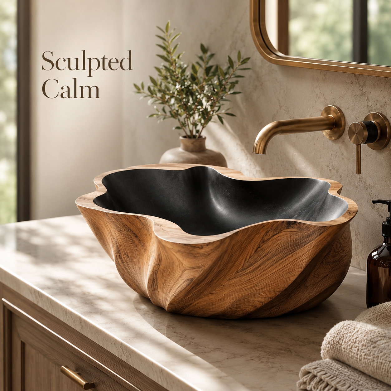 Soren Stone Vanity Vessel Sink - Design 028 - product image 02