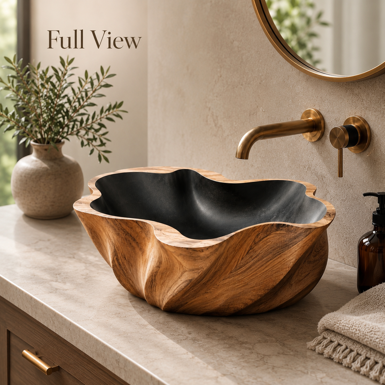 Soren Stone Vanity Vessel Sink - Design 028 - product image 03