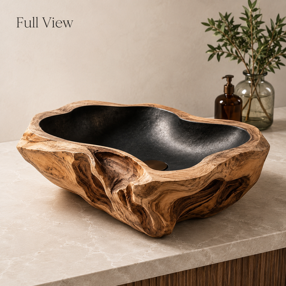 Elara Rounded Bathroom Sink - Design 029 - product image 03