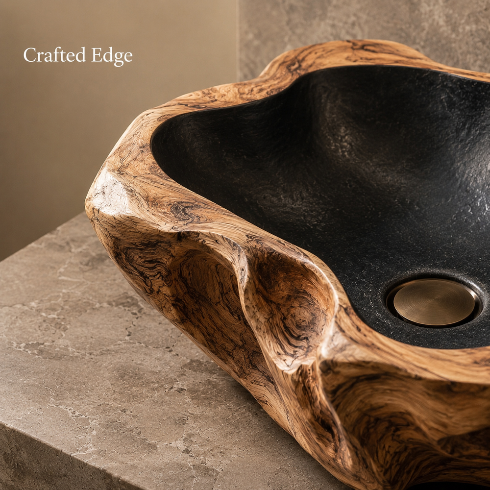 Elara Rounded Bathroom Sink - Design 029 - product image 06