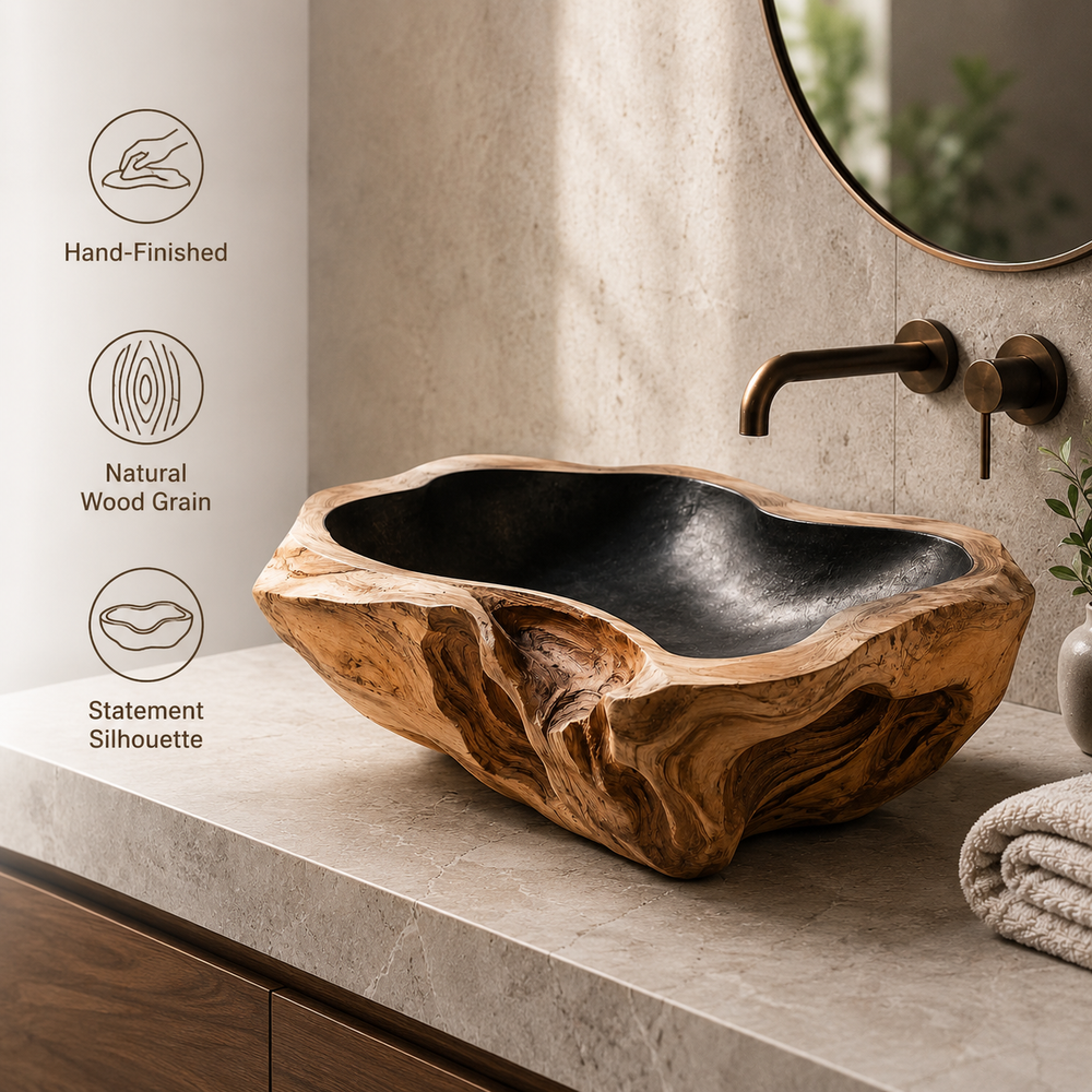Elara Rounded Bathroom Sink - Design 029 - product image 09