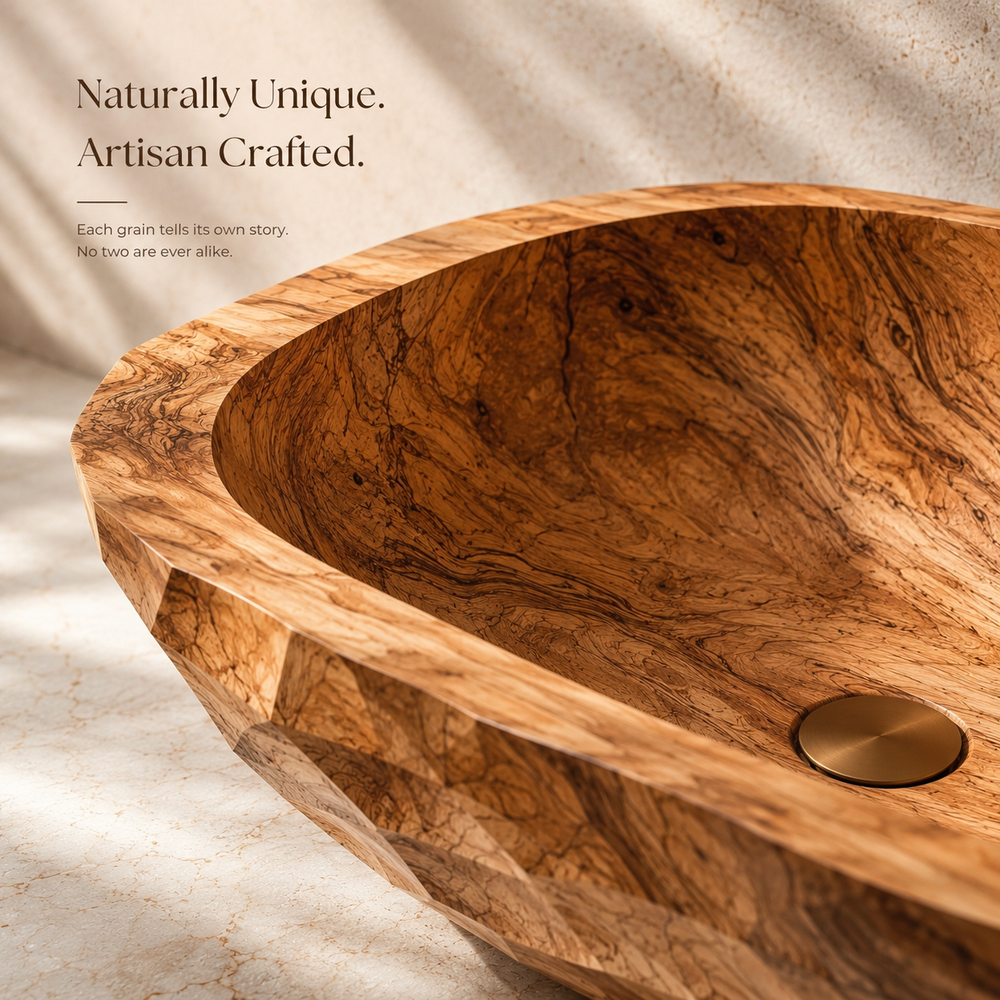Nolan Warm Stone Vessel Sink - Design 031 - product image 05