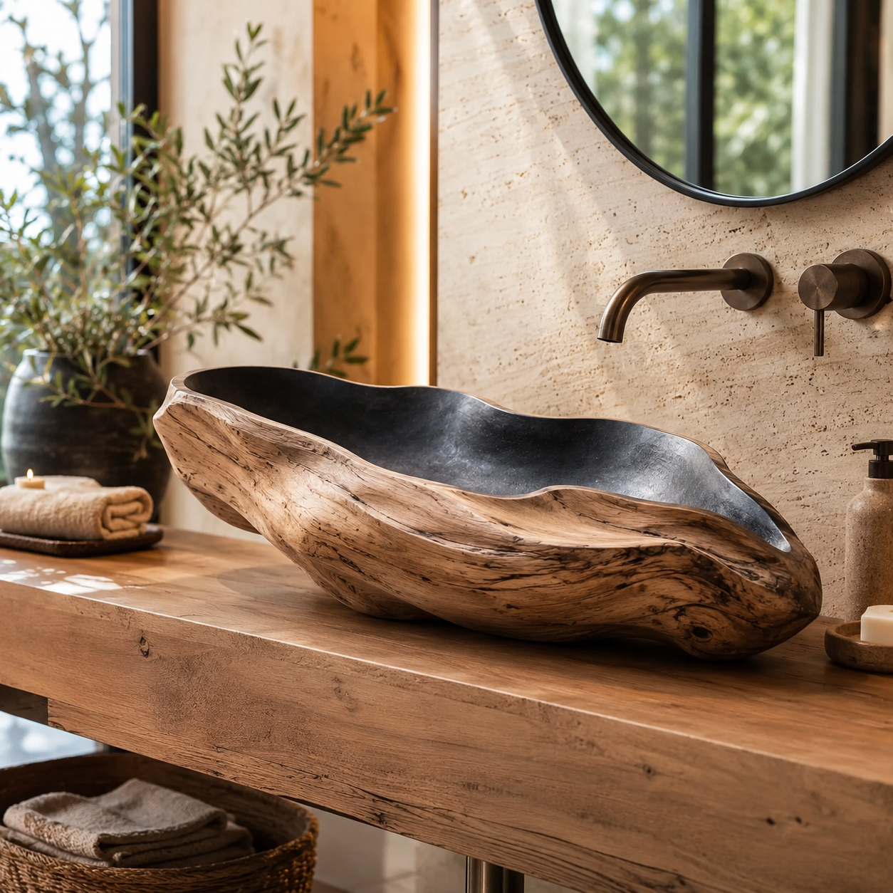 Liora Hand-Finished Vessel Sink - Design 032 - main view