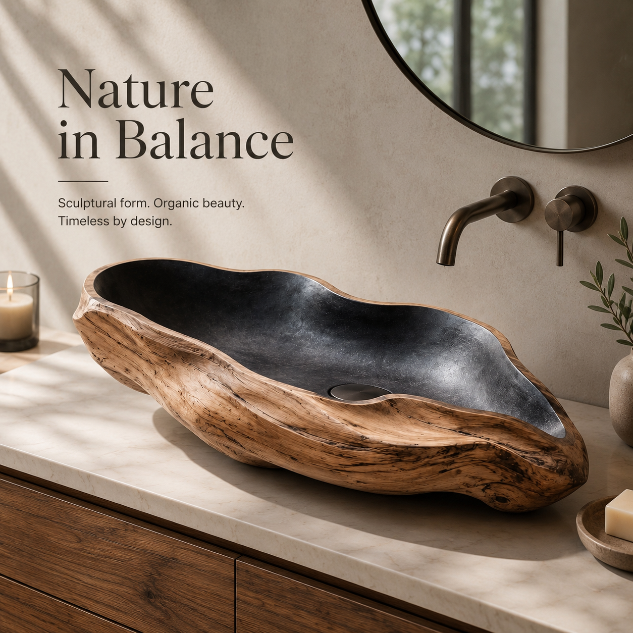 Liora Hand-Finished Vessel Sink - Design 032 - product image 02