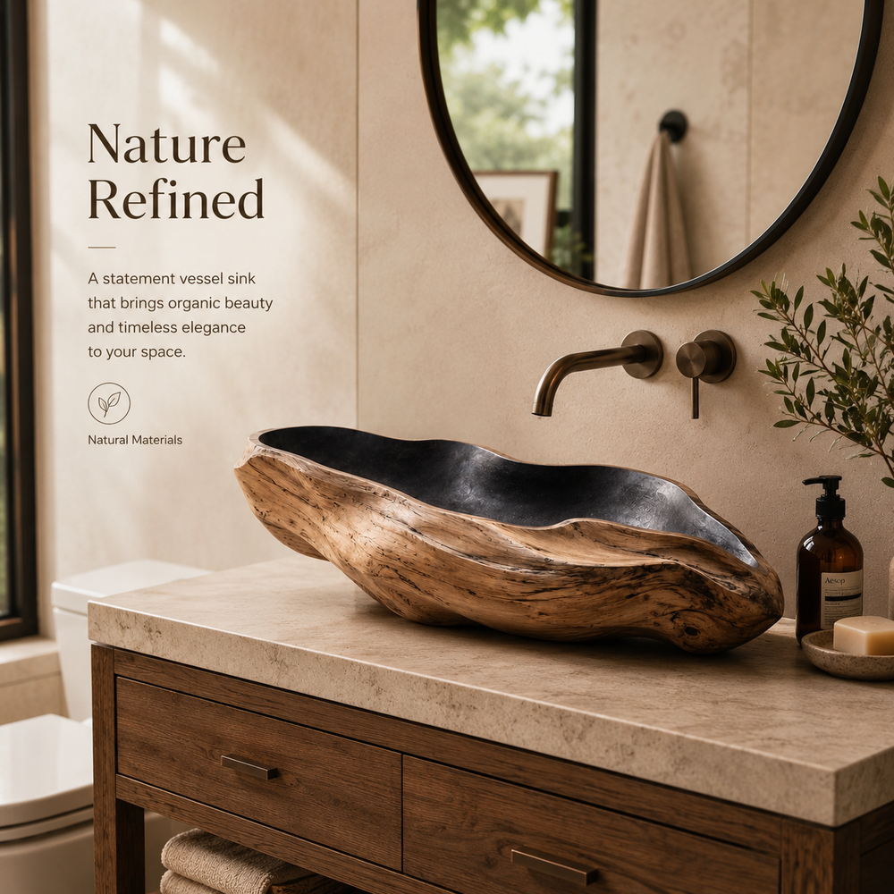 Liora Hand-Finished Vessel Sink - Design 032 - product image 03