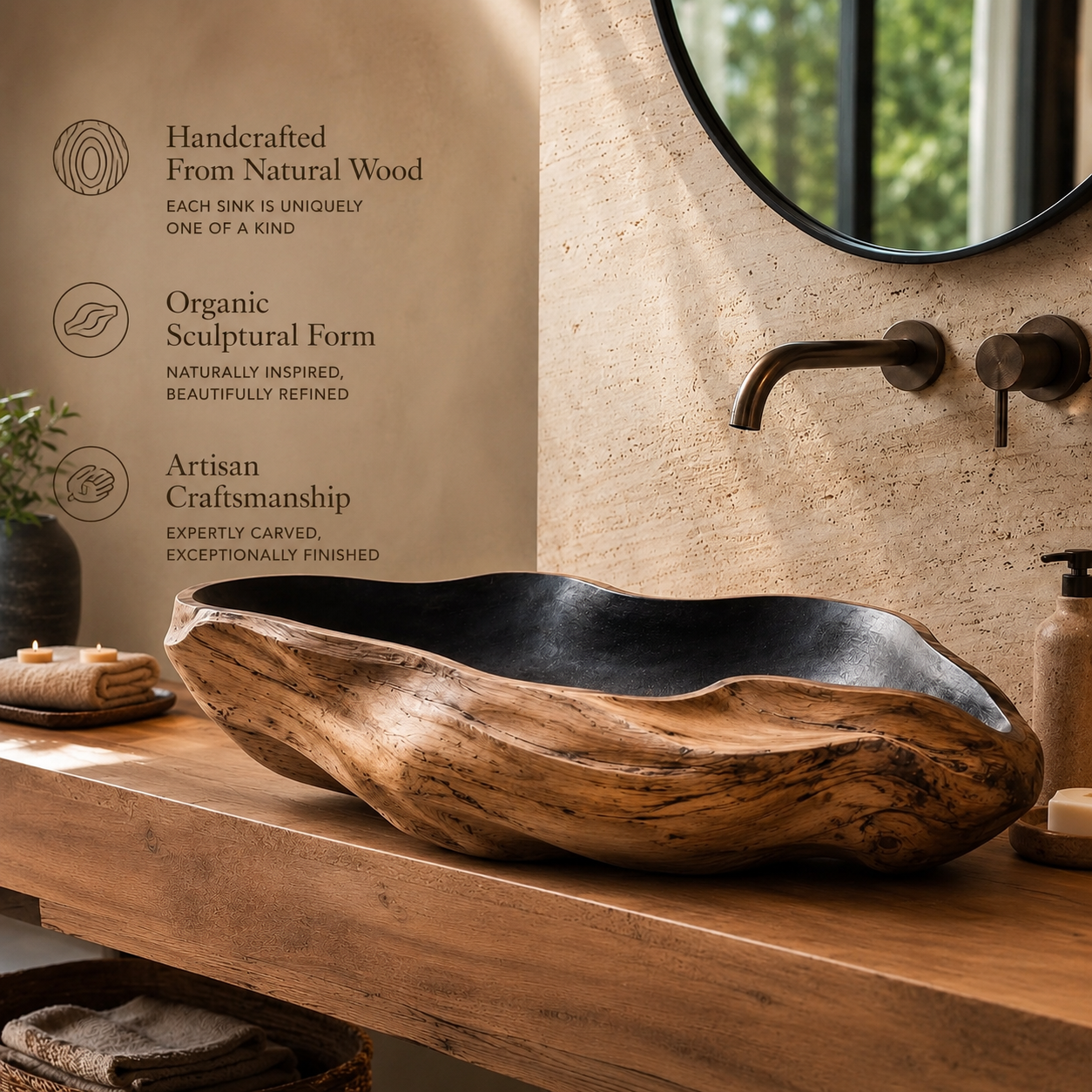 Liora Hand-Finished Vessel Sink - Design 032 - product image 08