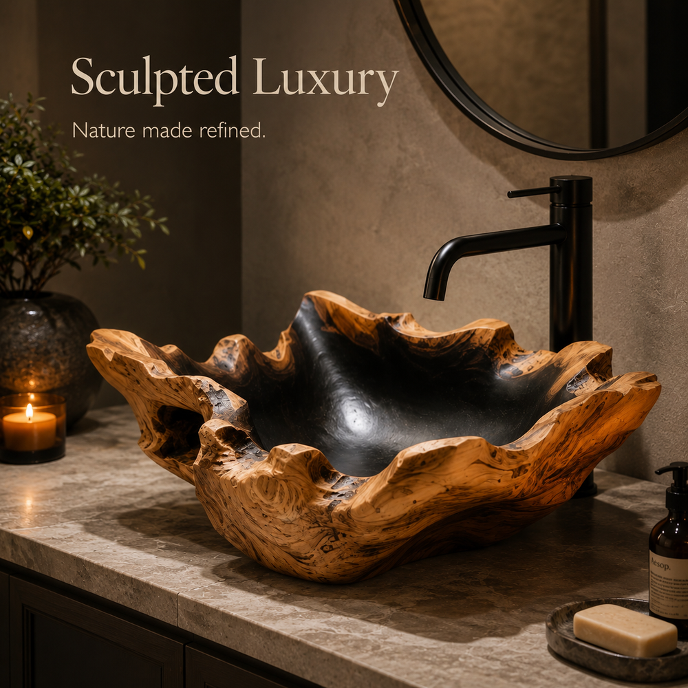Arden Natural Stone Vessel Sink - Design 033 - product image 02