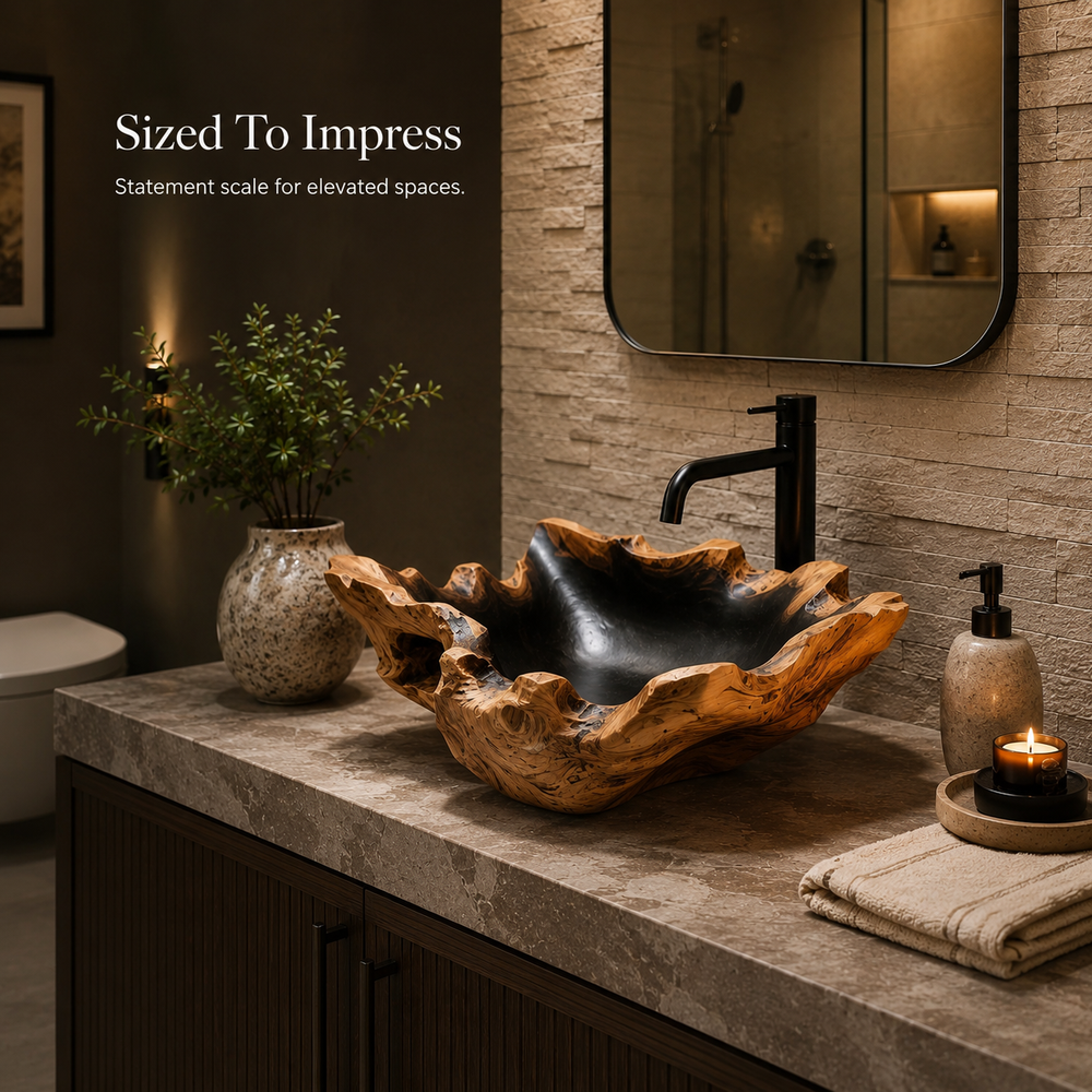 Arden Natural Stone Vessel Sink - Design 033 - product image 04