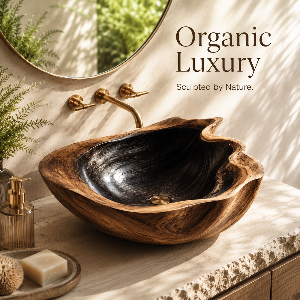 Mira Sculptural Bathroom Vessel Sink - Design 034 - product image 02