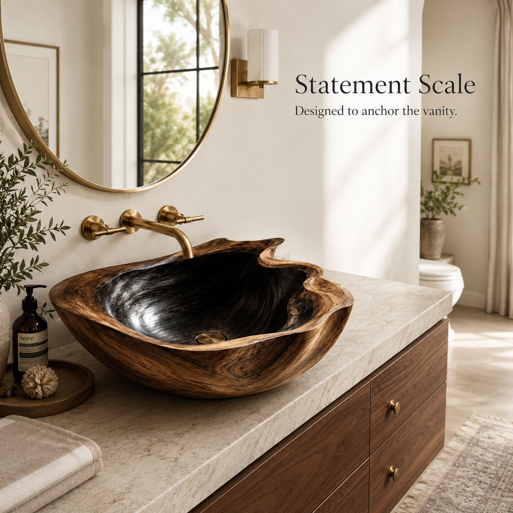 Mira Sculptural Bathroom Vessel Sink - Design 034 - product image 04