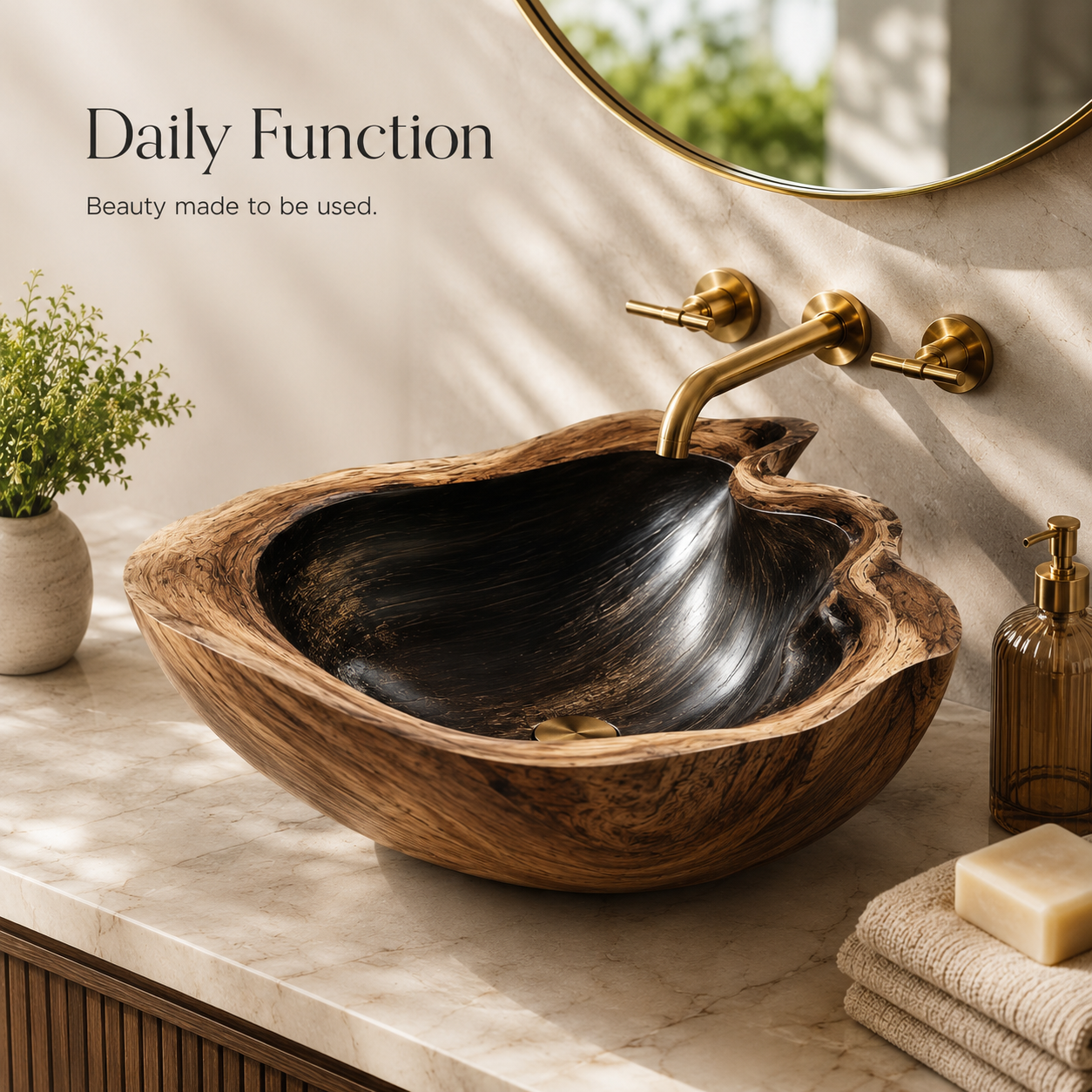 Mira Sculptural Bathroom Vessel Sink - Design 034 - product image 07