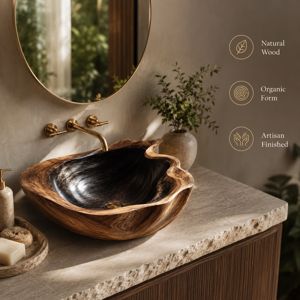 Mira Sculptural Bathroom Vessel Sink - Design 034 - product image 09