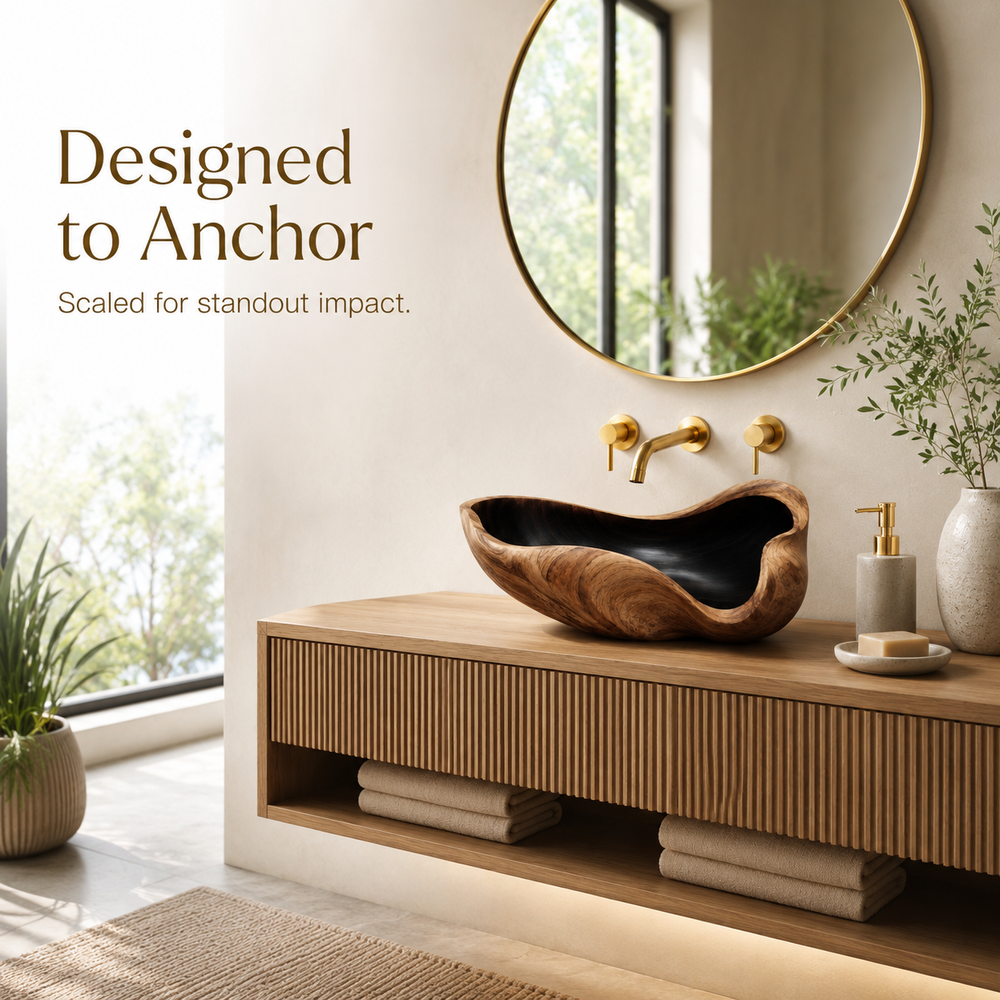 Elara Rounded Bathroom Sink - Design 037 - product image 03