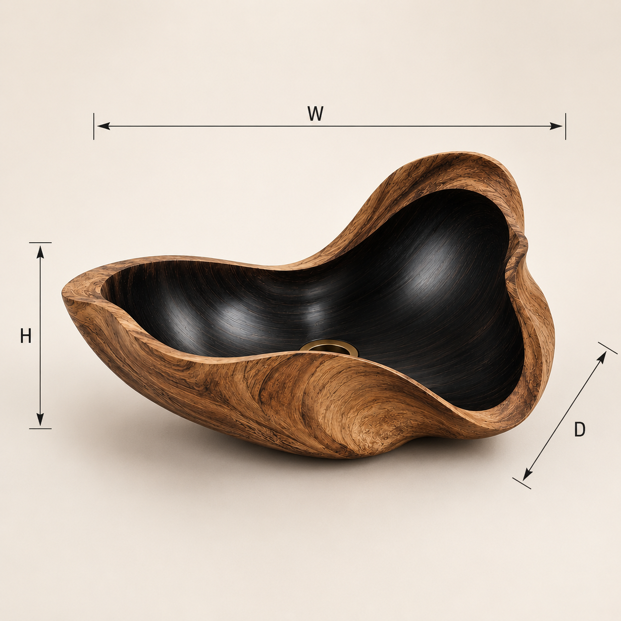 Elara Rounded Bathroom Sink - Design 037 - product image 07