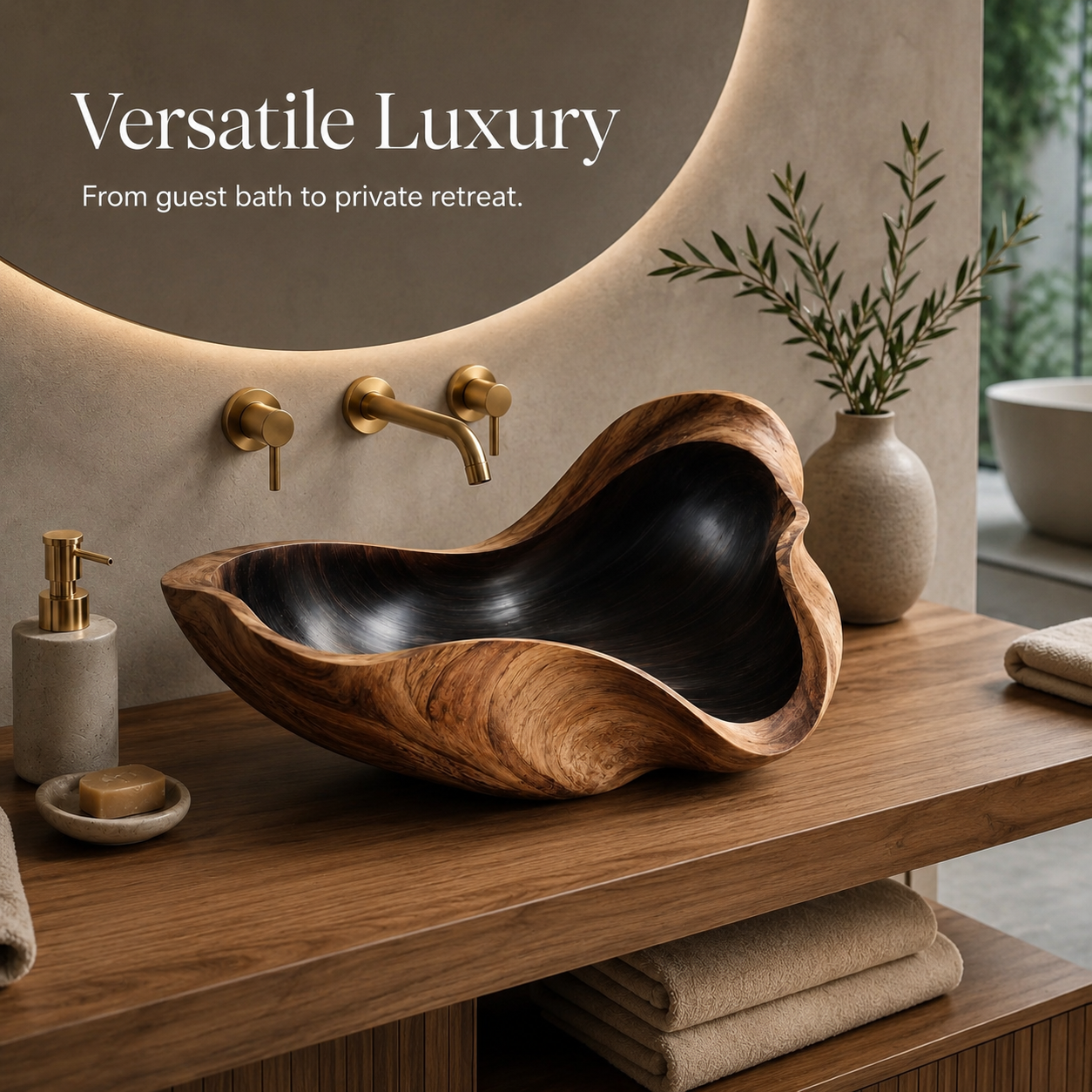 Elara Rounded Bathroom Sink - Design 037 - product image 09