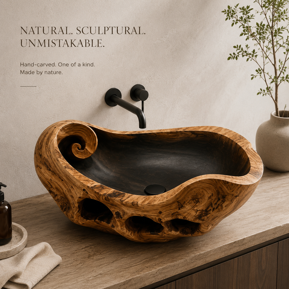 Nolan Warm Stone Vessel Sink - Design 039 - product image 03