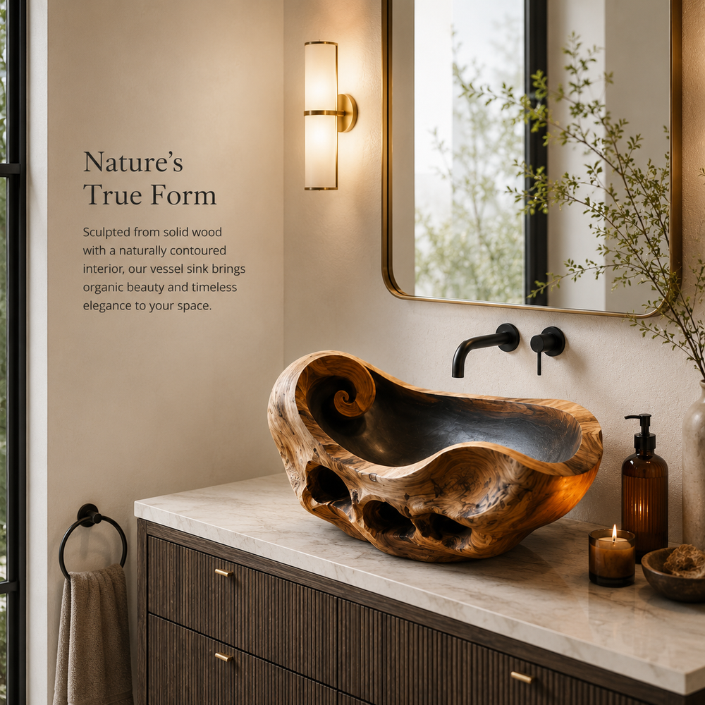 Nolan Warm Stone Vessel Sink - Design 039 - product image 04