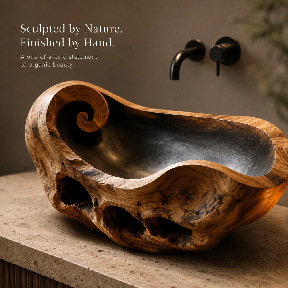 Nolan Warm Stone Vessel Sink - Design 039 - product image 05