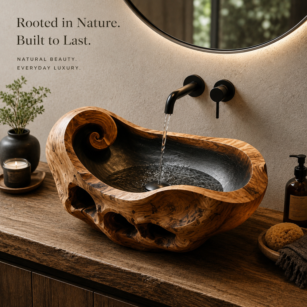 Nolan Warm Stone Vessel Sink - Design 039 - product image 07