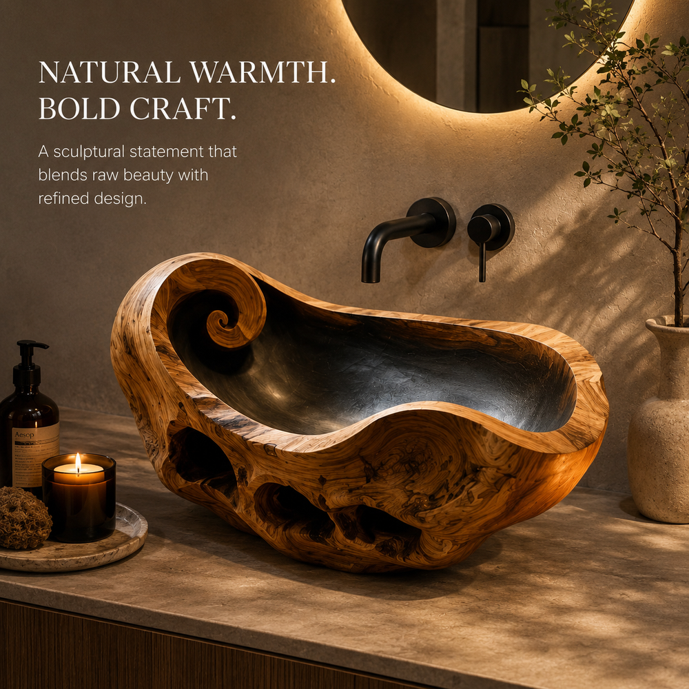 Nolan Warm Stone Vessel Sink - Design 039 - product image 11