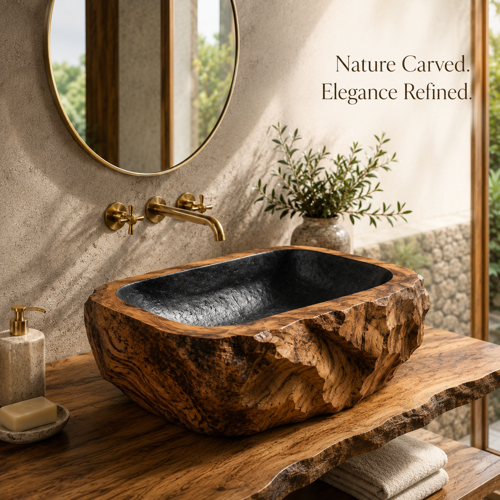Arden Natural Stone Vessel Sink - Design 041 - product image 02