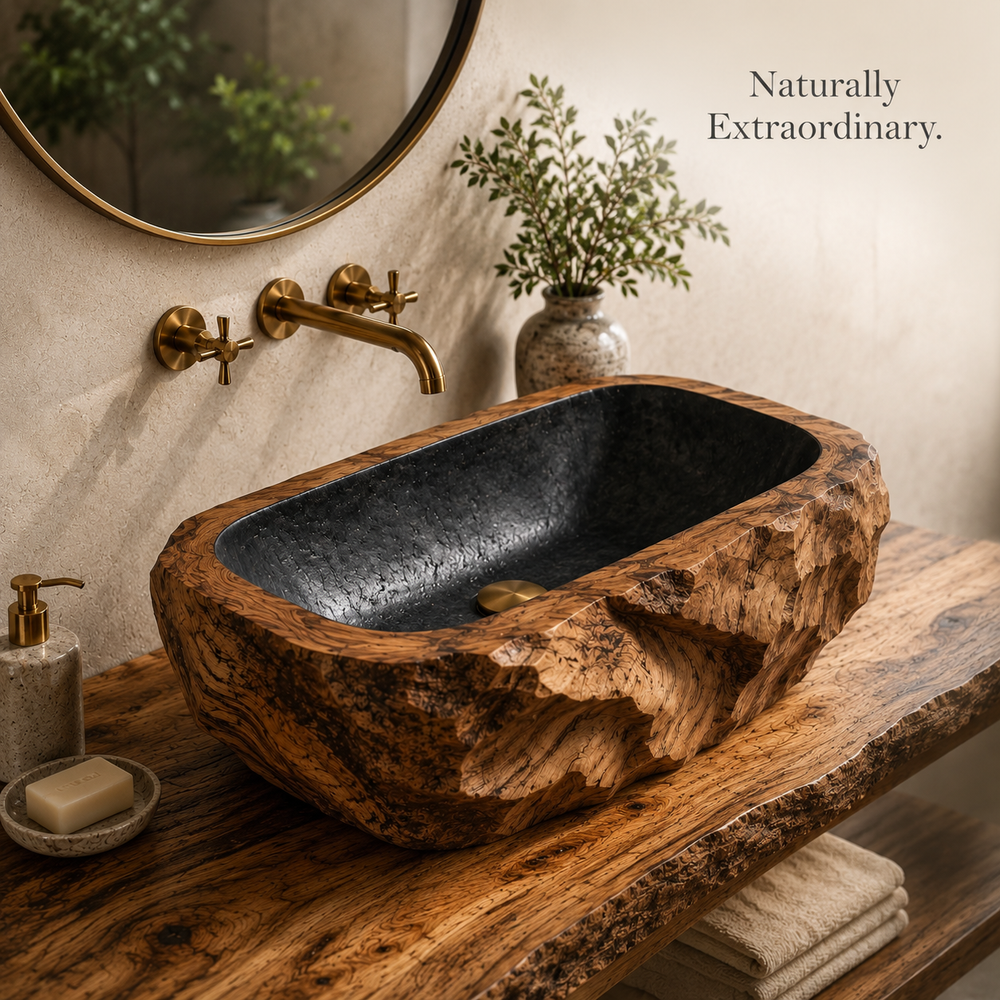 Arden Natural Stone Vessel Sink - Design 041 - product image 03