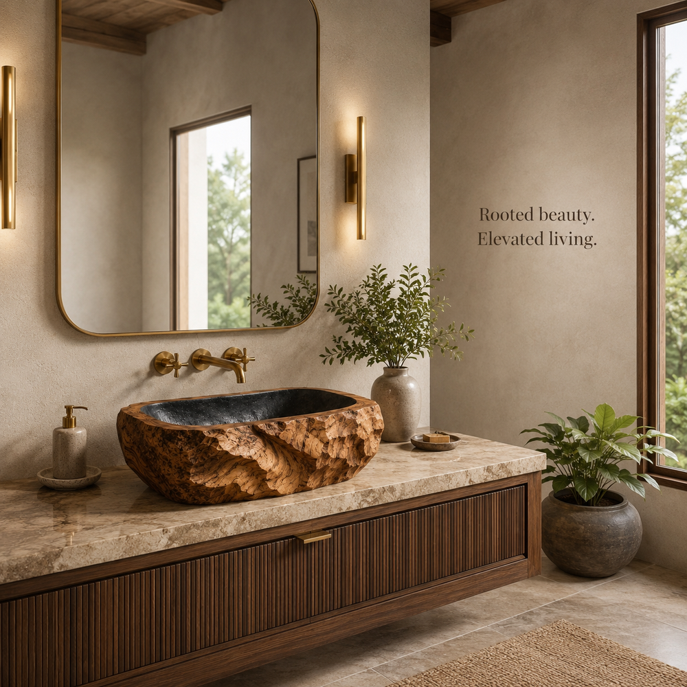 Arden Natural Stone Vessel Sink - Design 041 - product image 04