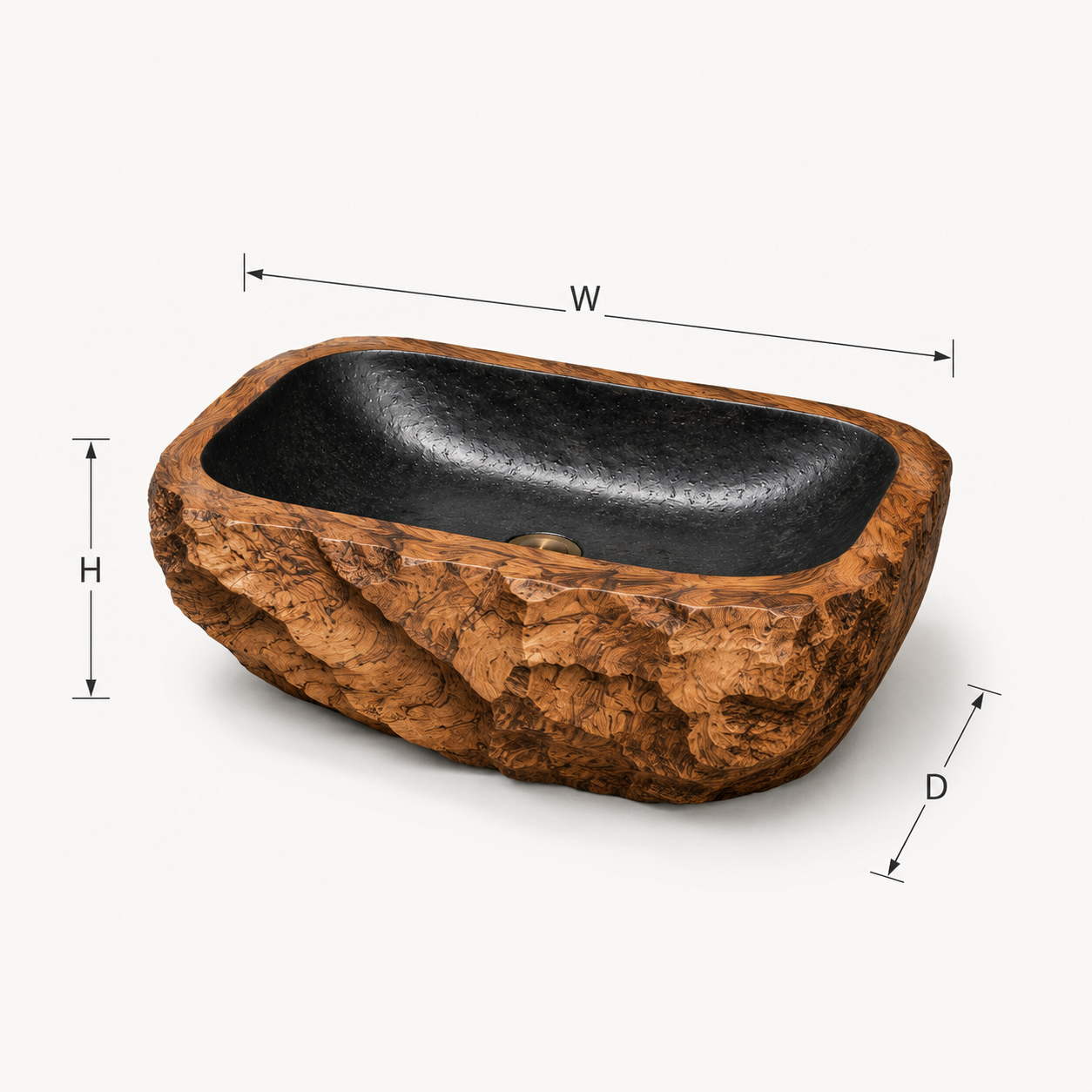 Arden Natural Stone Vessel Sink - Design 041 - product image 08