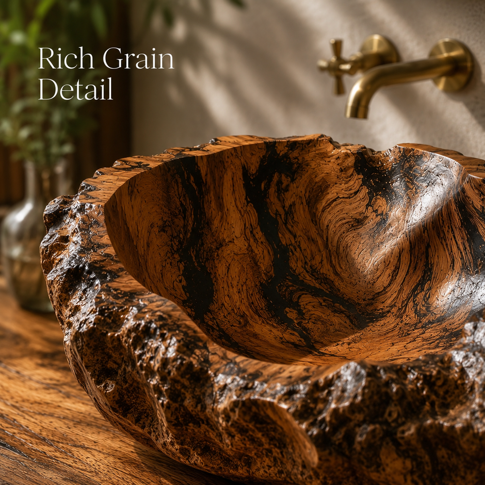 Mira Sculptural Bathroom Vessel Sink - Design 042 - product image 03